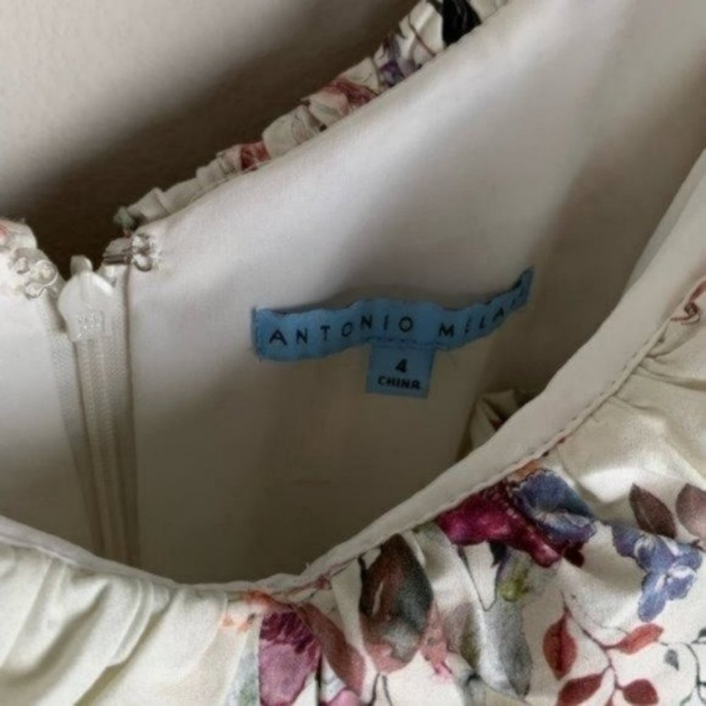 Antonio Melani Raj Poplin Floral Vintage Dress - Picture 7 of 10